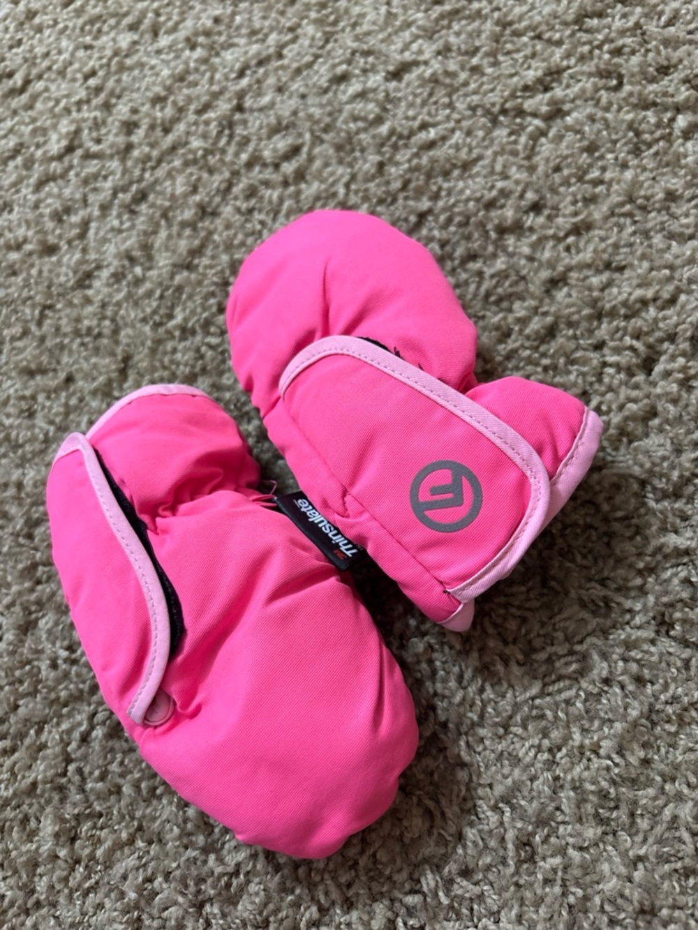 Toddler Pink Kids Mittens